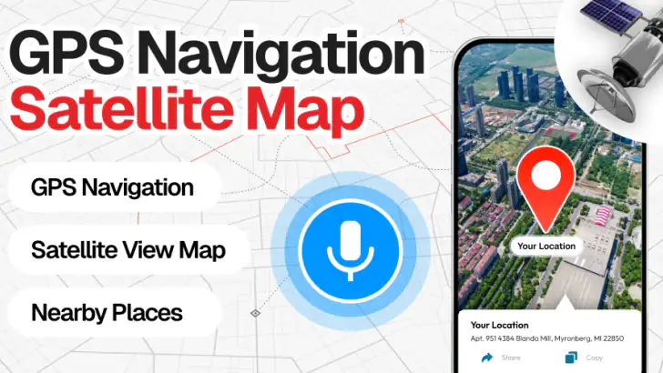 GPS Navigation: Maps & Route feature graphic