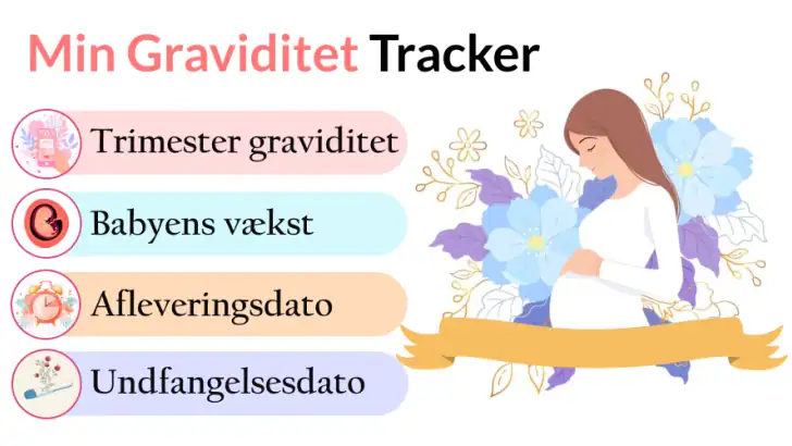 Gravid følg udviklingen App feature graphic