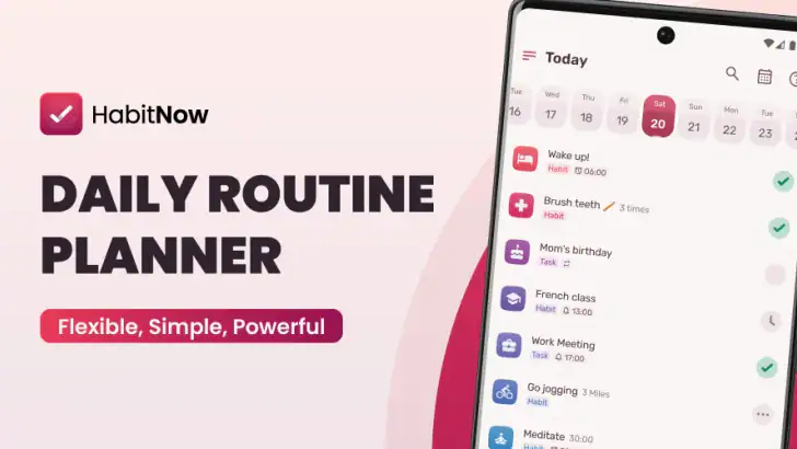 HabitNow Daily Routine Planner feature graphic