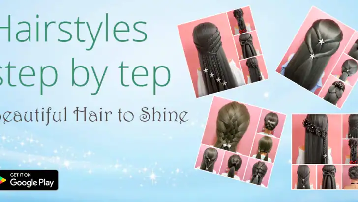 Hairstyles step by step feature graphic