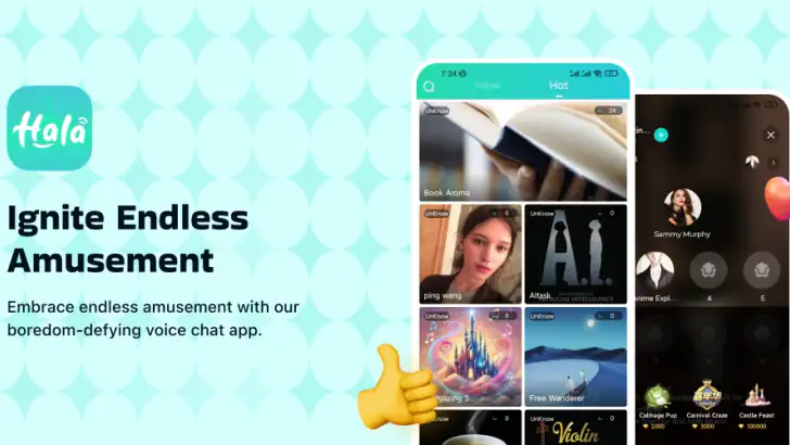Hala Voice Chat Community feature graphic