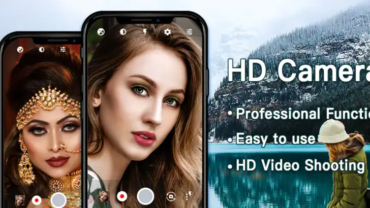 HD kamera:Professionelt kamera feature graphic