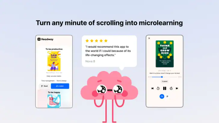 Headway - Daily Micro Learning feature graphic