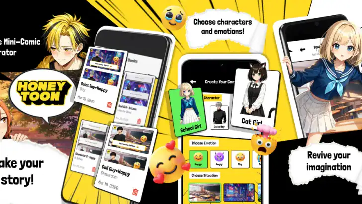Honeytoon feature graphic