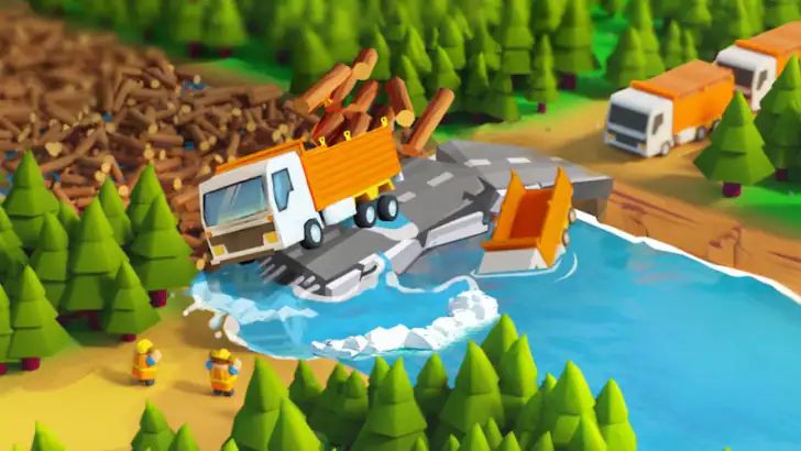 Idle Lumber Tycoon: træfabrik feature graphic