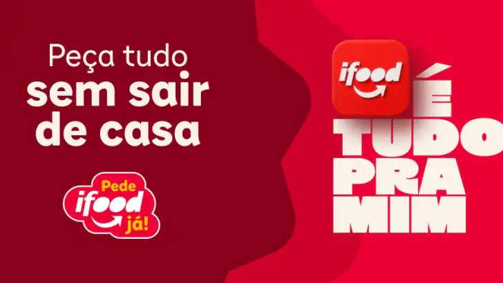 iFood comida e mercado em casa feature graphic