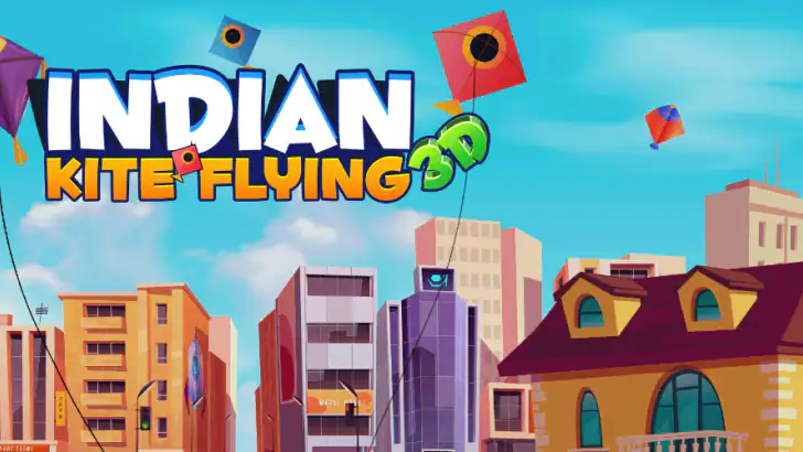 Indian Kite Flying 3D feature graphic