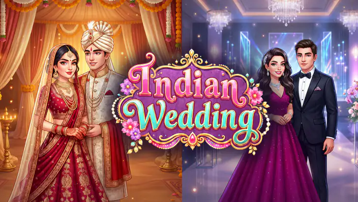 Indian Wedding Makeup Game feature graphic