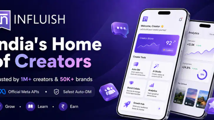 Influish: Home of Creators feature graphic