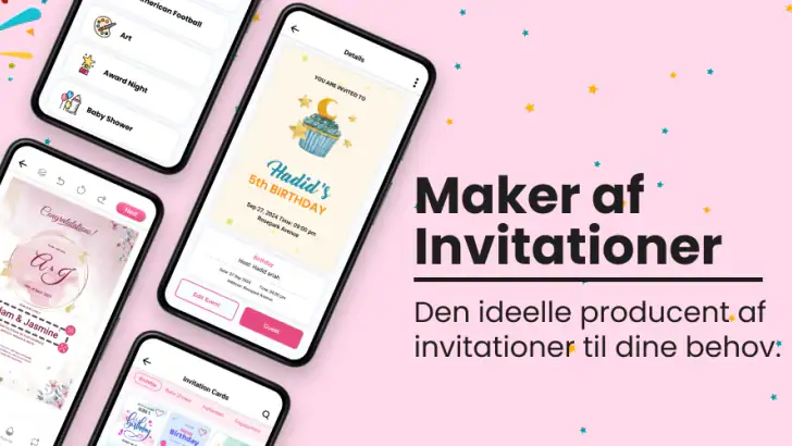 Invitation Kort Skaber feature graphic