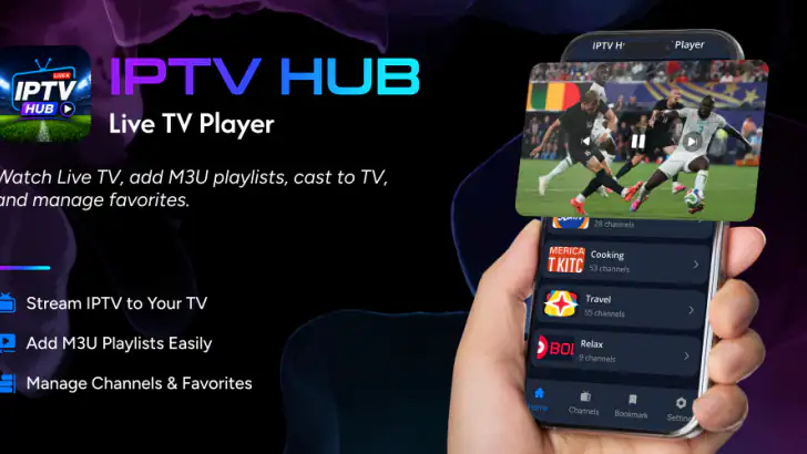 IPTV Hub: Live TV Player feature graphic
