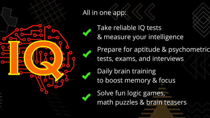 IQ Test: Logisk Hjernetræning feature graphic
