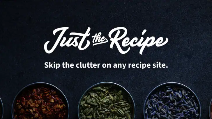 Just the Recipe: Recipe Keeper feature graphic