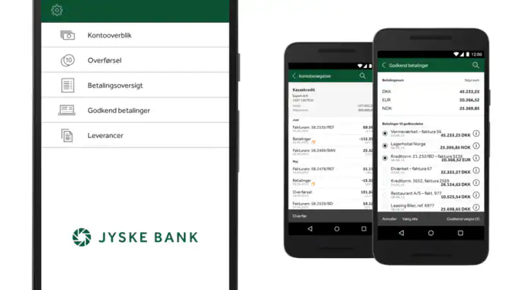 Jyske Mobilbank Erhverv feature graphic