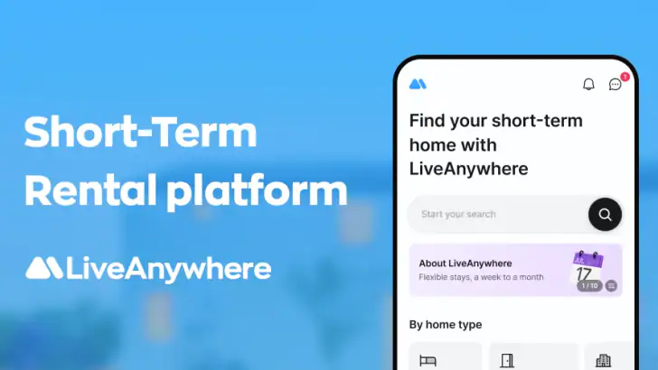 LiveAnywhere-Short term rental feature graphic