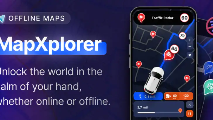 MapXplorer: Navigation, Radar feature graphic