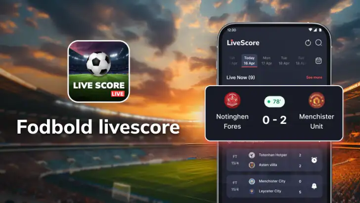 MatchLive: Fodbold Live feature graphic