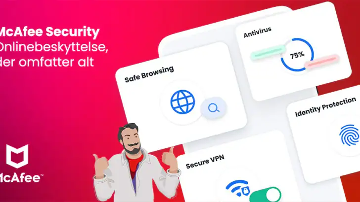 McAfee Security: Antivirus VPN feature graphic