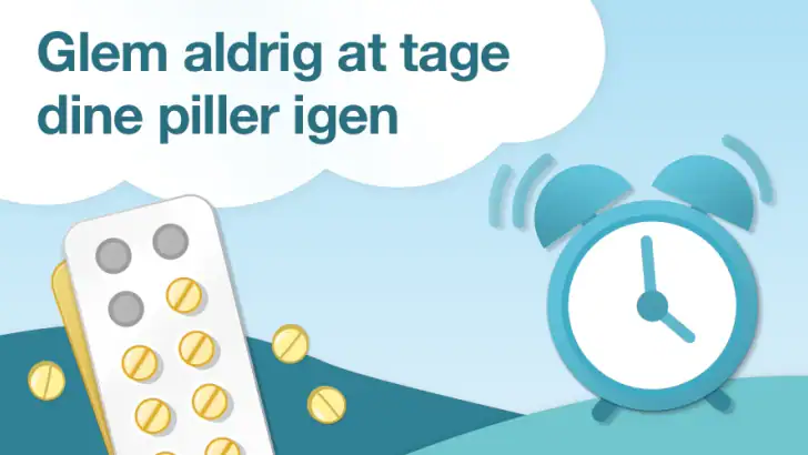 Medicin og pille reminder feature graphic