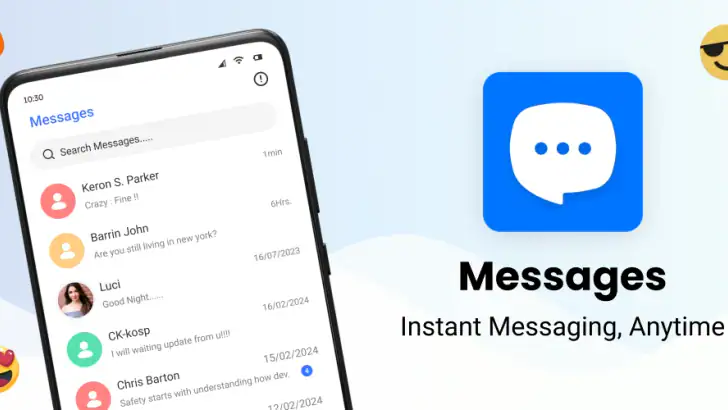 Messages: SMS Message Text App feature graphic