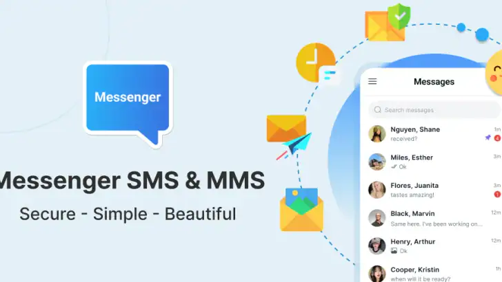 Messenger SMS & MMS feature graphic