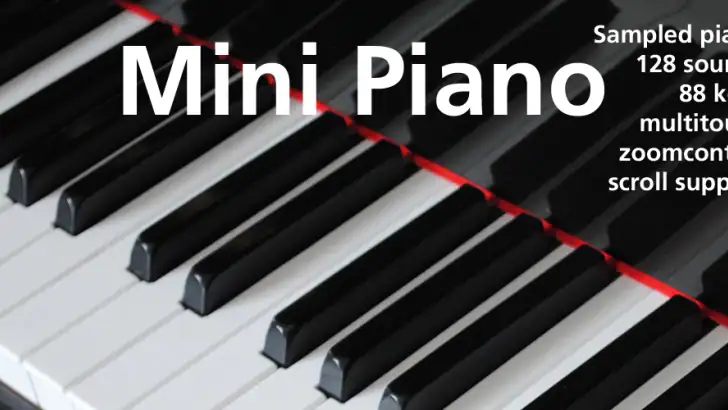 Mini Piano Pro feature graphic