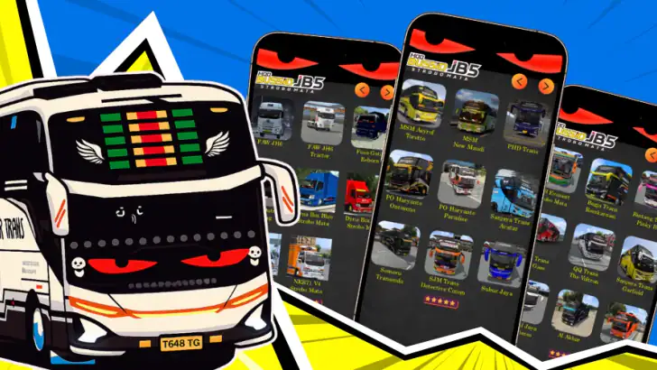 Mod Bussid JB5 Strobo Mata feature graphic