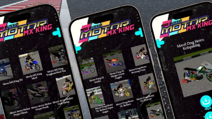 Mod Bussid Motor MX King feature graphic