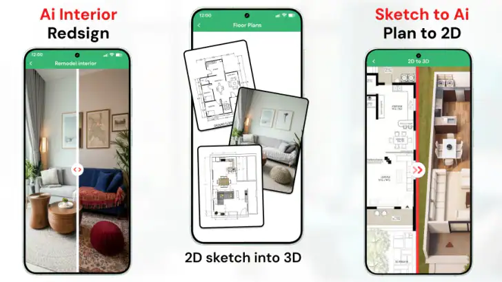 Moderne husdesign: Hjemme-AI feature graphic