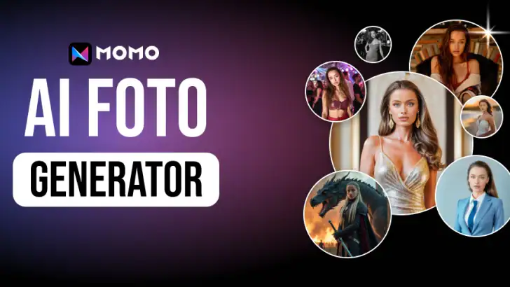 Momo: AI Photo & Video Maker feature graphic