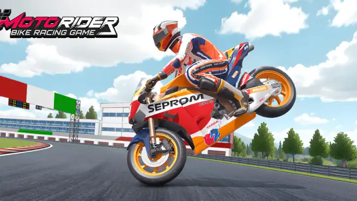 Moto Rider, Bike Racing Game feature graphic
