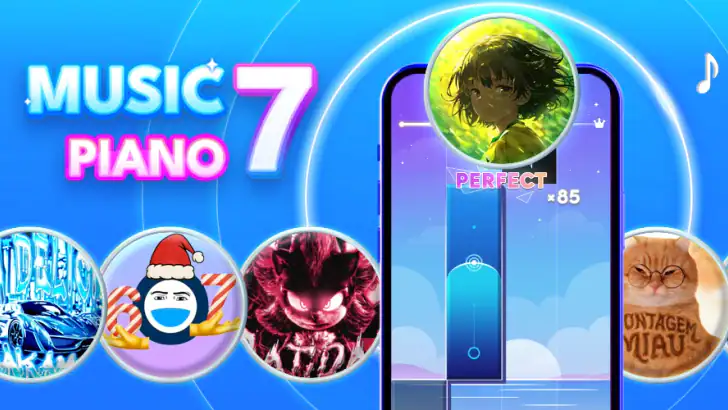 Music Piano 7: Rush Song Games feature graphic