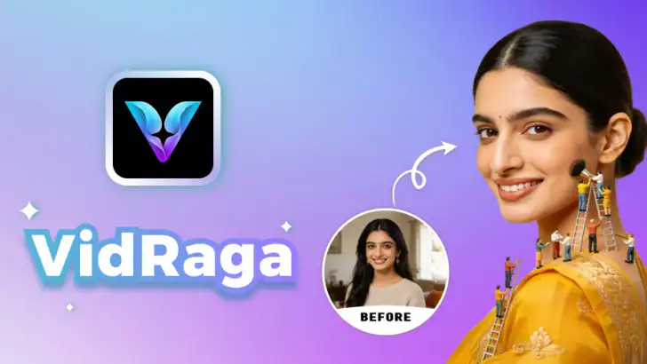 Music Video Maker: VidRaga feature graphic