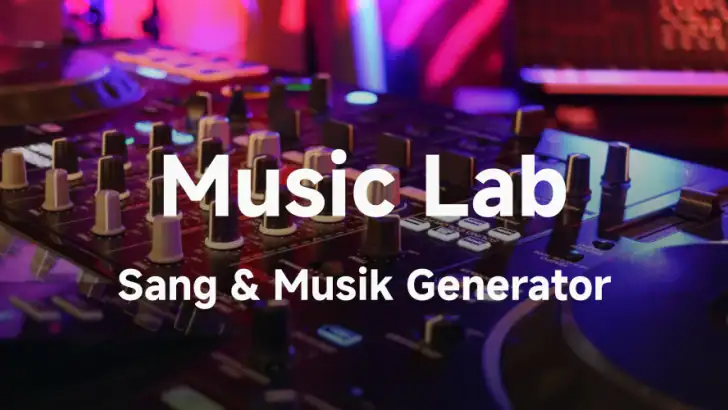 MusicLab: AI Sang & Musikvideo feature graphic