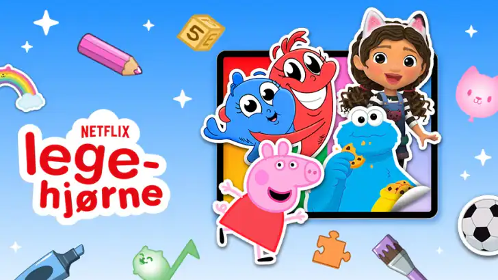 Netflix legehjørne feature graphic