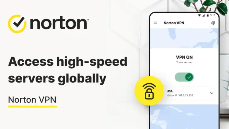 Norton VPN: Secure Wi-Fi Proxy feature graphic