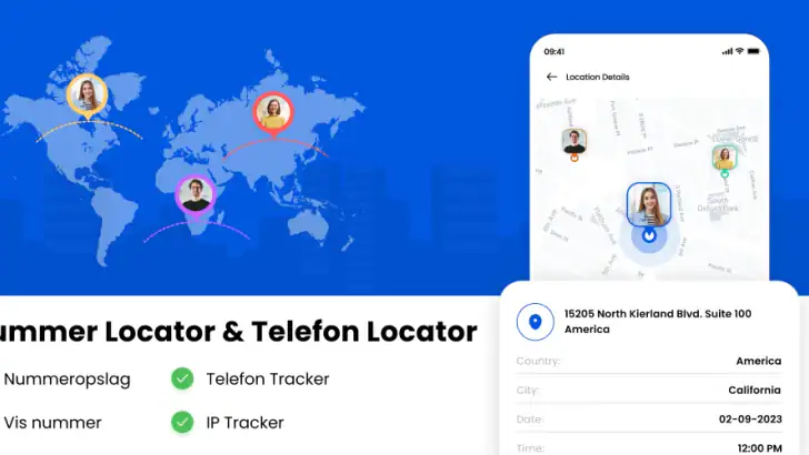 Nummerplacering: Call Locator feature graphic