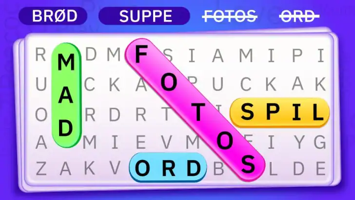 Ordsøgning Spil: find ord feature graphic