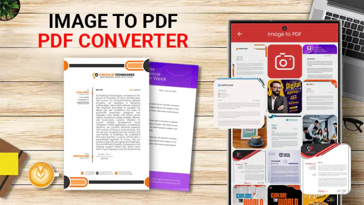 PDF Converter - Compress PDF feature graphic