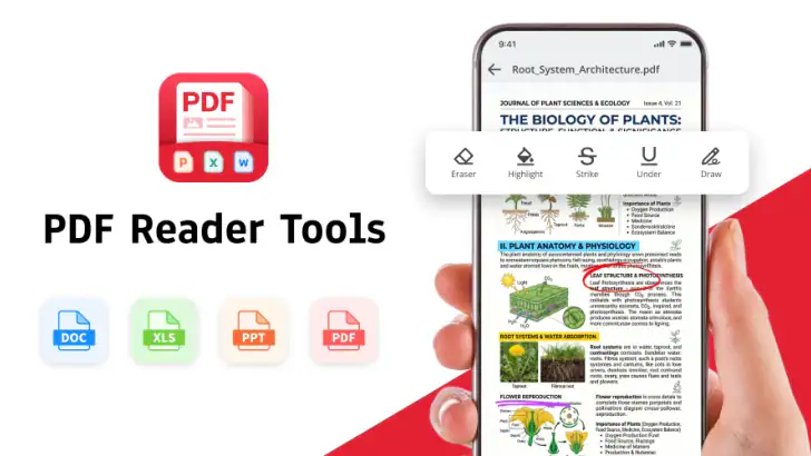 PDF Reader Tools feature graphic