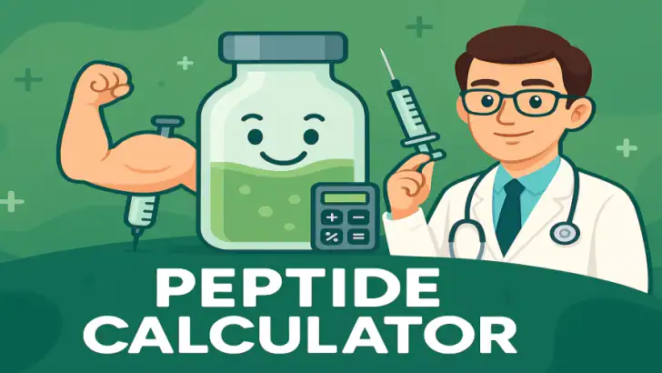 Peptide Calculator App feature graphic