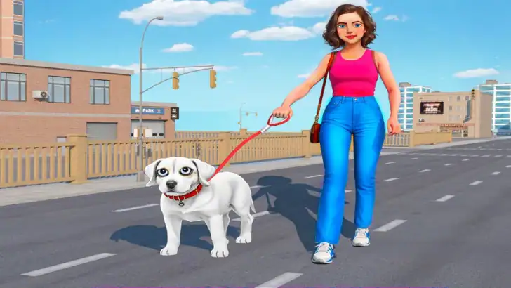 Pet Dog Simulator Puppy Life feature graphic