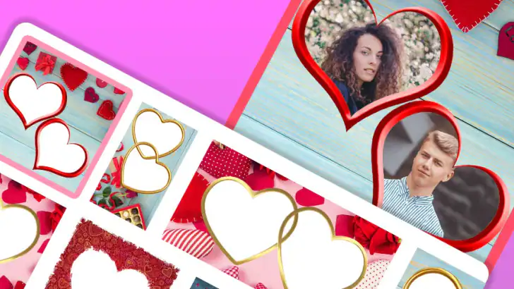 Photo frame app, collage maker feature graphic