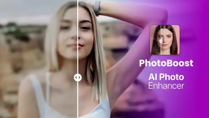 PhotoBoost: AI Fotoforstærker feature graphic