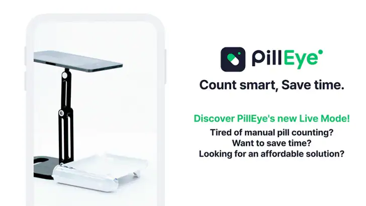PillEye – tablet, pill counter feature graphic