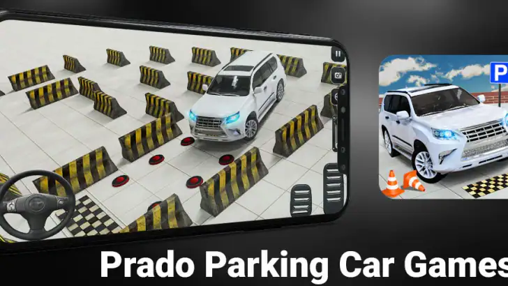 Prado Car Games Modern Parking feature graphic