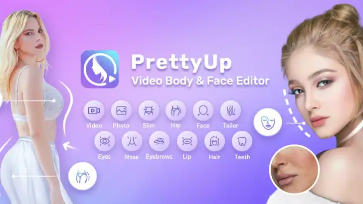 PrettyUp - Video Body Editor feature graphic