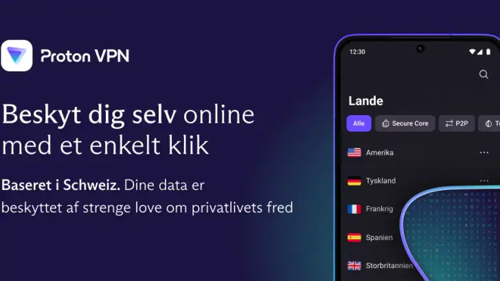 Proton VPN: Hurtig og sikker feature graphic