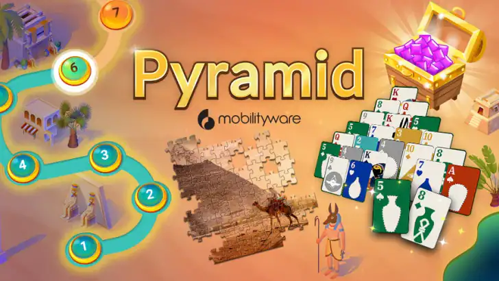 Pyramid Solitaire - Card Games feature graphic