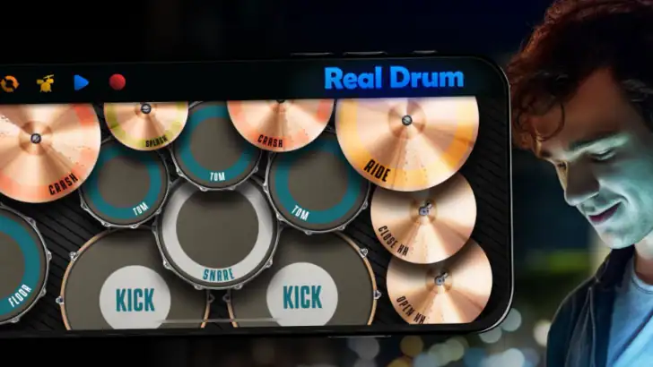 Real Drum: elektronisk trommer feature graphic